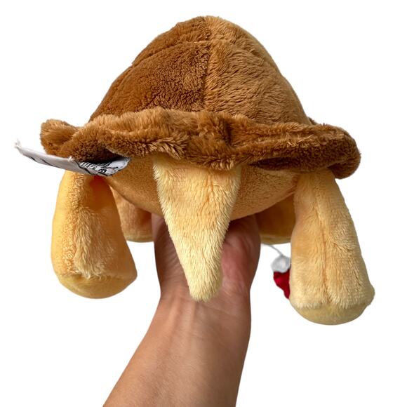 Russ Berrie Lil Peeper Shelly Turtle Plush 15" Big Green Eyes Red Rose Toy READ - Picture 5 of 16